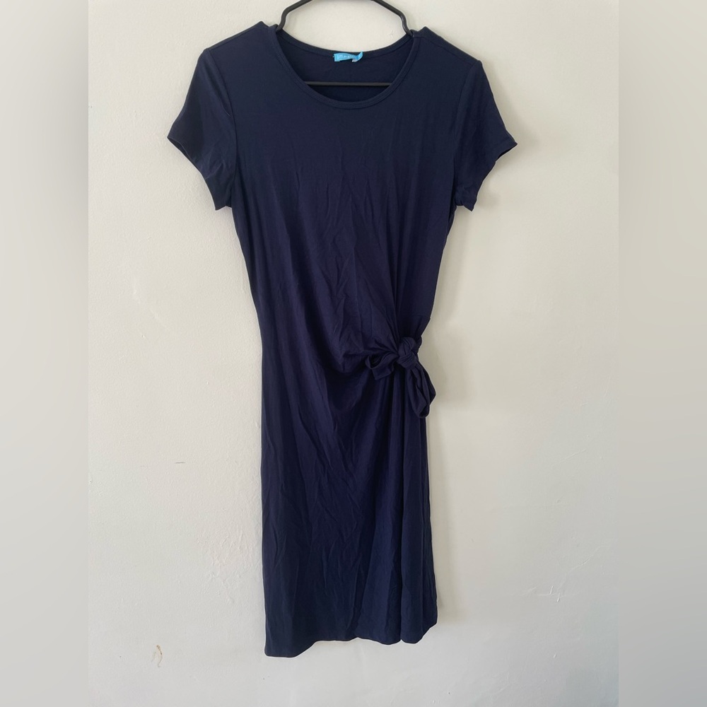 J. McLaughlin Navy Soft T Shirt Dress